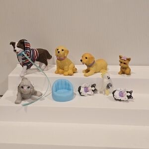Barbie Posh Pets and Liv Doll Animal Figure Set